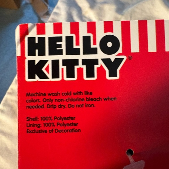 Hello Kitty Fuzzy Red and Black Slippers - Picture 5 of 7